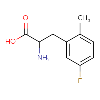 Chemical structure of 2-amino-3-(5-fluoro-2-methylphenyl)propanoic acid - CSSB00011997780