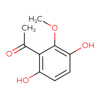 Chemical structure of 1-(3,6-dihydroxy-2-methoxyphenyl)ethan-1-one - CSSB00000102138