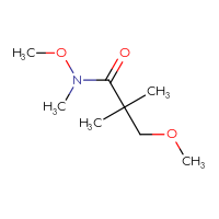 Chemical structure of N,3-dimethoxy-N,2,2-trimethylpropanamide - CSSB00019741353