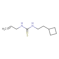 Chemical structure of 1-(2-cyclobutylethyl)-3-(prop-2-en-1-yl)thiourea - CSSB00018963570