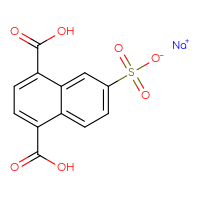 Chemical structure of sodium 5,8-dicarboxynaphthalene-2-sulfonate - CSSB03437846581