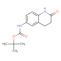 Chemical structure of tert-butyl N-(2-oxo-1,2,3,4-tetrahydroquinolin-6-yl)carbamate - CSSB00012224065