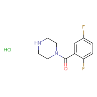 Chemical structure of 1-(2,5-difluorobenzoyl)piperazine hydrochloride - CSSB00000745961