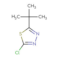 Chemical structure of 2-tert-butyl-5-chloro-1,3,4-thiadiazole - CSSB00011858508