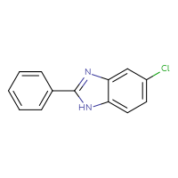 Chemical structure of 5-chloro-2-phenyl-1H-1,3-benzodiazole - CSSB00000258288