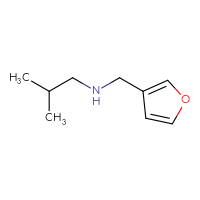 Chemical structure of [(furan-3-yl)methyl](2-methylpropyl)amine - CSSB00011381674