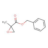 Chemical structure of benzyl 2-methyloxirane-2-carboxylate - CSSB00025716585