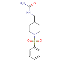 Chemical structure of {[1-(benzenesulfonyl)piperidin-4-yl]methyl}urea - CSSB00038196478
