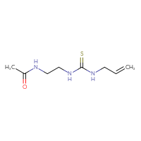 Chemical structure of N-(2-{[(prop-2-en-1-yl)carbamothioyl]amino}ethyl)acetamide - CSSB00019590813
