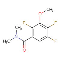Chemical structure of 2,4,5-trifluoro-3-methoxy-N,N-dimethylbenzamide - CSSB03443536599