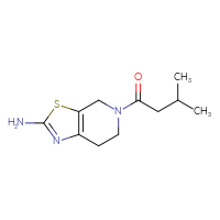Chemical structure of 1-{2-amino-4H,5H,6H,7H-[1,3]thiazolo[5,4-c]pyridin-5-yl}-3-methylbutan-1-one - CSSB00010221809