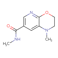 Chemical structure of N,1-dimethyl-1H,2H,3H-pyrido[2,3-b][1,4]oxazine-7-carboxamide - CSSB07018847111