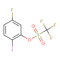 Chemical structure of 5-fluoro-2-iodophenyl trifluoromethanesulfonate - CSSB21245093886