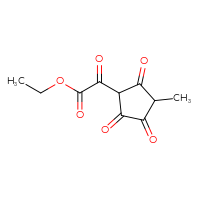 Chemical structure of ethyl 2-(3-methyl-2,4,5-trioxocyclopentyl)-2-oxoacetate - CSSB00009992007