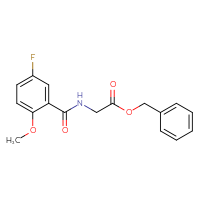 Chemical structure of benzyl 2-[(5-fluoro-2-methoxyphenyl)formamido]acetate - CSSB00027351473