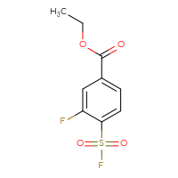 Chemical structure of ethyl 3-fluoro-4-(fluorosulfonyl)benzoate - CSSB00102730273