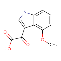 Chemical structure of 2-(4-methoxy-1H-indol-3-yl)-2-oxoacetic acid - CSSB00012355593