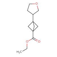 Chemical structure of ethyl 3-(oxolan-3-yl)bicyclo[1.1.1]pentane-1-carboxylate - CSSB06373481003