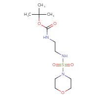 Chemical structure of tert-butyl N-{2-[(morpholine-4-sulfonyl)amino]ethyl}carbamate - CSSB00104600553