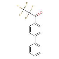 Chemical structure of 1-{[1,1'-biphenyl]-4-yl}-2,2,3,3,3-pentafluoropropan-1-one - CSSB20546509619