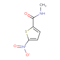 Chemical structure of N-methyl-5-nitrothiophene-2-carboxamide - CSSB00000159778
