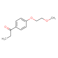 Chemical structure of 1-[4-(2-methoxyethoxy)phenyl]propan-1-one - CSSB00000234120