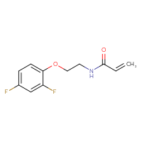 Chemical structure of N-[2-(2,4-difluorophenoxy)ethyl]prop-2-enamide - CSSB00697468088