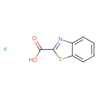 Chemical structure of 1,3-benzothiazole-2-carboxylic acid potassium - CSSB21298275636