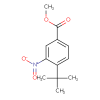 Chemical structure of methyl 4-tert-butyl-3-nitrobenzoate - CSSB00103399193
