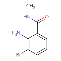 Chemical structure of 2-amino-3-bromo-N-methylbenzamide - CSSB00010356156