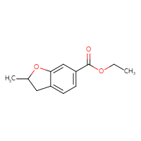 Chemical structure of ethyl 2-methyl-2,3-dihydro-1-benzofuran-6-carboxylate - CSSB00039749377