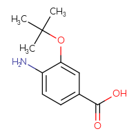 Chemical structure of 4-amino-3-(tert-butoxy)benzoic acid - CSSB00013108754