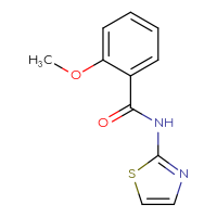 Chemical structure of 2-methoxy-N-(1,3-thiazol-2-yl)benzamide - CSSB00000001793