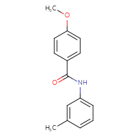 Chemical structure of 4-methoxy-N-(3-methylphenyl)benzamide - CSSB00046094711