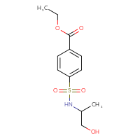 Chemical structure of ethyl 4-[(1-hydroxypropan-2-yl)sulfamoyl]benzoate - CSSB00046058860