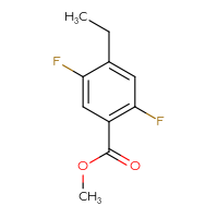 Chemical structure of methyl 4-ethyl-2,5-difluorobenzoate - CSSB02128250522