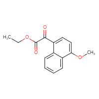 Chemical structure of ethyl 2-(4-methoxynaphthalen-1-yl)-2-oxoacetate - CSSB00007899963