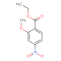Chemical structure of ethyl 2-methoxy-4-nitrobenzoate - CSSB00012359694