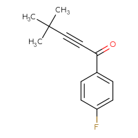 Chemical structure of 1-(4-fluorophenyl)-4,4-dimethylpent-2-yn-1-one - CSSB02496445735