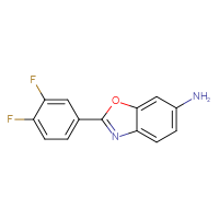 Chemical structure of 2-(3,4-difluorophenyl)-1,3-benzoxazol-6-amine - CSSB00000666473