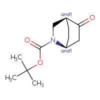 Chemical structure of rac-tert-butyl (1R,4R)-5-oxo-2-azabicyclo[2.2.2]octane-2-carboxylate - CSSB00038826618