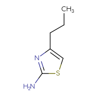 Chemical structure of 4-propyl-1,3-thiazol-2-amine - CSSB00000706654