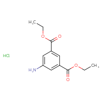 Chemical structure of 1,3-diethyl 5-aminobenzene-1,3-dicarboxylate hydrochloride - CSSB00000682209