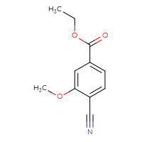 Chemical structure of ethyl 4-cyano-3-methoxybenzoate - CSSB00010149325