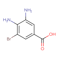 Chemical structure of 3,4-diamino-5-bromobenzoic acid - CSSB00010367196