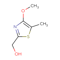 Chemical structure of (4-methoxy-5-methyl-1,3-thiazol-2-yl)methanol - CSSB00025788593