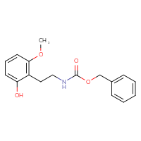 Chemical structure of benzyl N-[2-(2-hydroxy-6-methoxyphenyl)ethyl]carbamate - CSSB06588069453