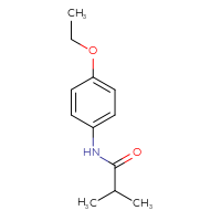 Chemical structure of N-(4-ethoxyphenyl)-2-methylpropanamide - CSSB00000153726