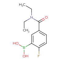 Chemical structure of [5-(diethylcarbamoyl)-2-fluorophenyl]boronic acid - CSSB00000049334