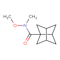 Chemical structure of N-methoxy-N-methyltricyclo[3.3.0.0³,⁷]octane-1-carboxamide - CSSB09888897770